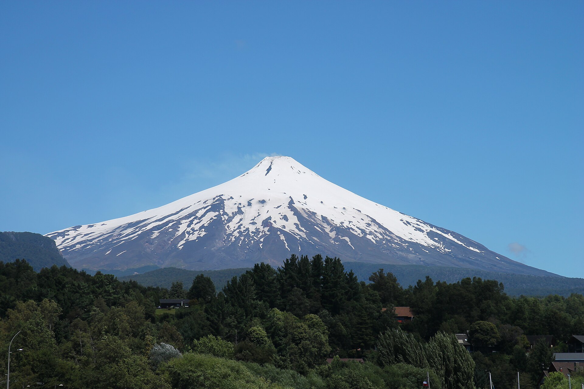 Volcán Villarrica visto desde Pucón